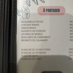 Big Ben Pub - Menu excerpt