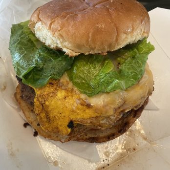 Bandana Burger - The Rockstar Burger! Fried egg and hash browns, yumm - Burgers Near Me - Savannah, Georgia