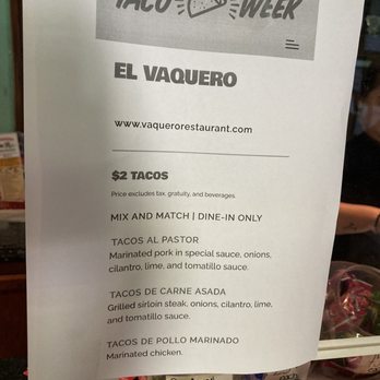 El Vaquero Mexican Restaurant - Taco week - Mexican Near Me - Columbus, Ohio El Vaquero Mexican Restaurant - Taco week - Mexican Near Me - Columbus, Ohio
