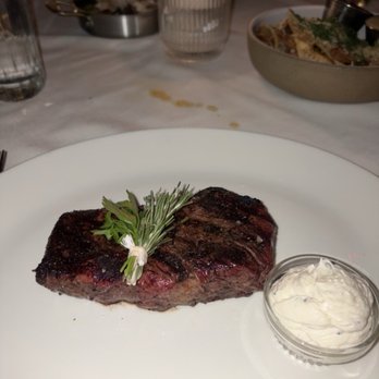 Luella - 10oz Akaushi Wagyu NY Strip with Truffle butter - Steakhouses Near Me - Atlanta, Georgia Luella - 10oz Akaushi Wagyu NY Strip with Truffle butter - Steakhouses Near Me - Atlanta, Georgia