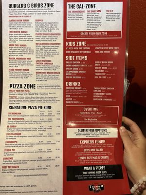 Menu photo 2 ThunderZone West Pueblo, CO