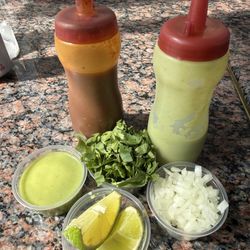 La Cocina Oaxaca - Fresh condiments!!! Yum