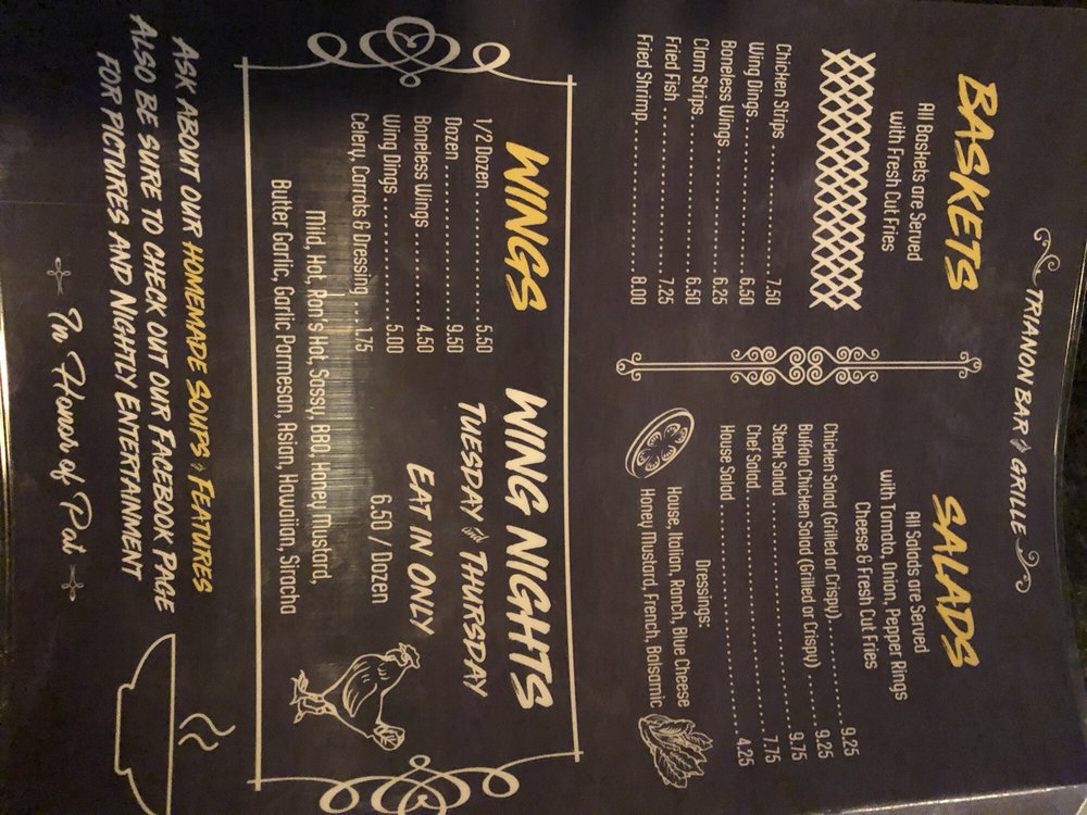 Food from Trianon Bar and Grille