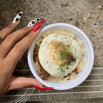 Steak Teppei - This is the tiniest loco moco ever ! Its perfect! - Teppanyaki Near Me - Honolulu, Hawaii Steak Teppei - This is the tiniest loco moco ever ! Its perfect! - Teppanyaki Near Me - Honolulu, Hawaii