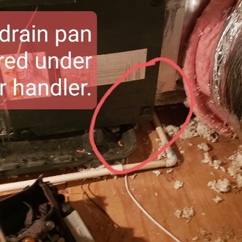 Artisan Air and Home Services - Picture taken by Brisk Air showing sloppy workmanship by Artisian Air - Handyman Near Me