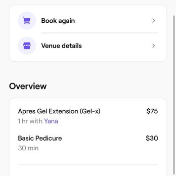 Nails Paradise - This was on the app. what they quoted. They told my daughter after it's $105 for just nails +20 French tip + design and no pedicure. - Nail Salons Near Me - Panorama City , California