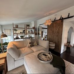 Just Like Home Affordable Furniture - This beautifully designed  living room decor ties in amazingly well with this 3 piece feather cloud sofa with ottoman