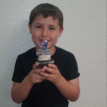 Mix Bakery - My son's birthday cupcake which he loved the look of it and even better, eating it! - Bakeries Near Me - Merced, California