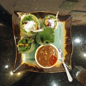 Savory Thai - We ordered the "daily special" fresh spring rolls with chicken. They were very delicious and the chicken was well seasoned on its own too! - Thai Near Me - Oceanside, California
