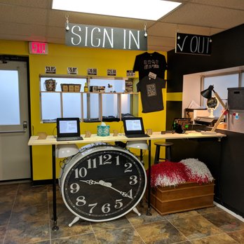 Escape The Space - Inside. Sign-in and checkout counter. You have to sign waivers here. - Escape Games Near Me - Athens, Georgia