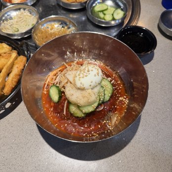 Charcoal Korean BBQ - Spicy Cold Noodles - Korean Near Me - Santa Clarita, California