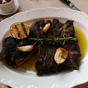 Giulietta - Porterhouse steak. Concensus it's the favourite dish of the night - Italian Near Me - Toronto, Ontario
