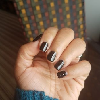 D & T Nail Designs - Beautifully shaped & polished gel nails by Lisa. Looks like tiny black gems :) - Nail Salons Near Me - Westland, Michigan D & T Nail Designs - Beautifully shaped & polished gel nails by Lisa. Looks like tiny black gems :) - Nail Salons Near Me - Westland, Michigan