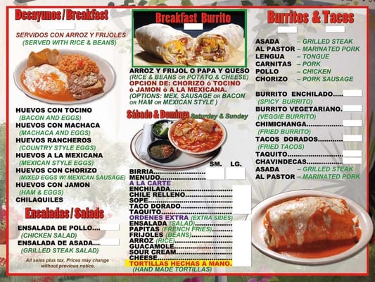 Menu photo 6 Taqueria El Maizal Simi Valley, CA Menu photo 6 Taqueria El Maizal Simi Valley, CA
