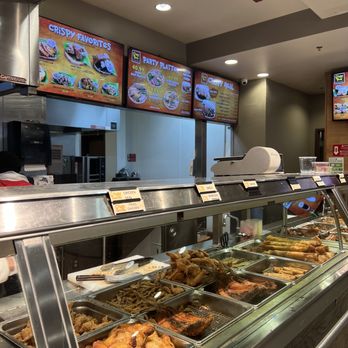 Crispy Town - a variety of food items in a display case - Fast Food Near Me - Tukwila, Washington