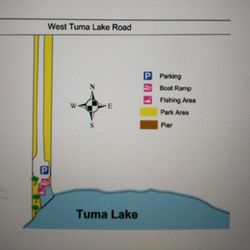 Tuma Lake - Map
