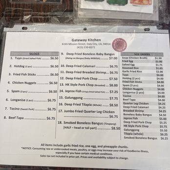 Gateway Kitchen - Filipino Near Me - Daly City, California