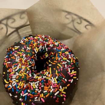 Small Point Café - Chocolate Frosted donut - Coffee & Tea Near Me - Providence, Rhode Island