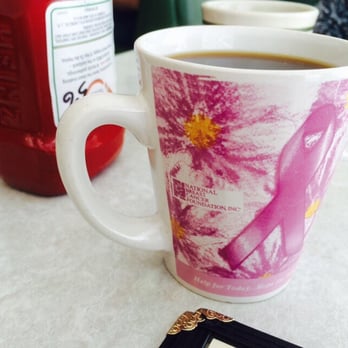 The Reyn - Pink coffee cup. - American Near Me - Pasadena, California The Reyn - Pink coffee cup. - American Near Me - Pasadena, California