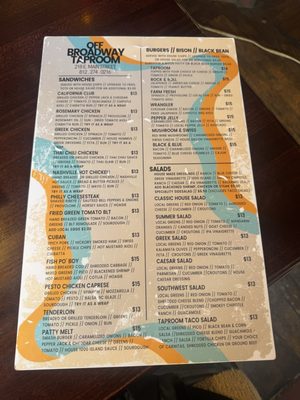 Menu photo 1 Off Broadway Taproom Madison, IN
