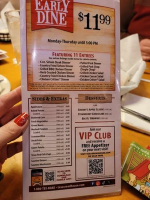 Menu photo 1 Texas Roadhouse Kenosha, WI Menu photo 1 Texas Roadhouse Kenosha, WI