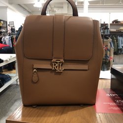 Polo Ralph Lauren Factory Outlet - Nice Cognac Leather Backpack
