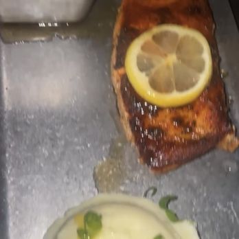 Kamp - Hennessey Honey Glazed Salmon - Bars Near Me - Houston, Texas Kamp - Hennessey Honey Glazed Salmon - Bars Near Me - Houston, Texas