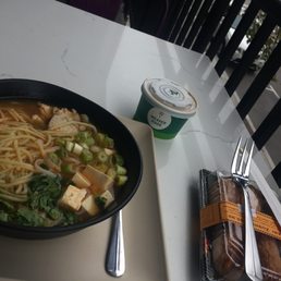 Hearty and fancy ramen along side vegan sushi (inari). BEST INARI in town!