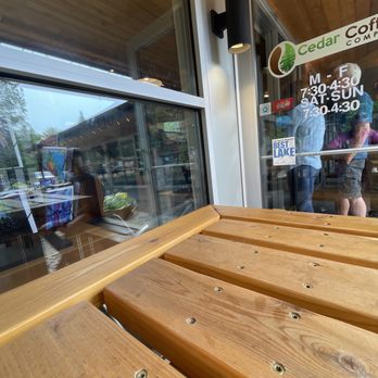 Cedar Coffee Company - outdoor seating - Coffee & Tea Near Me - Two Harbors, Minnesota Cedar Coffee Company - outdoor seating - Coffee & Tea Near Me - Two Harbors, Minnesota