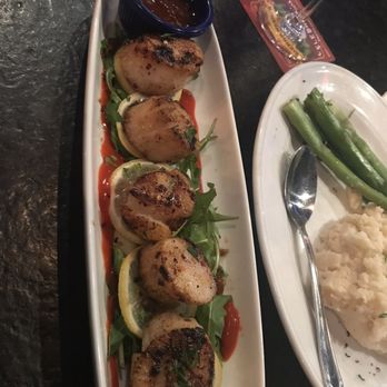 Wildfire Public House - Scallops with the Thai chili sauce on the side. Cooked perfectly!! - Breakfast & Brunch Near Me - Modesto, California Wildfire Public House - Scallops with the Thai chili sauce on the side. Cooked perfectly!! - Breakfast & Brunch Near Me - Modesto, California