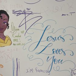 Mr Boba Coffee - The kids loved drawing and writing on the walls!