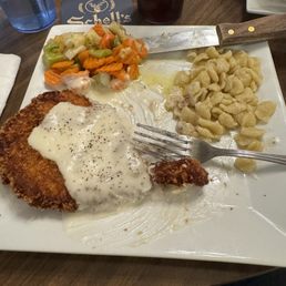 a plate of food on a table