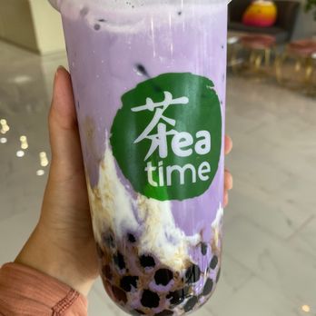 Tea Time - Ube brulee latte - Bubble Tea Near Me - Webster, Texas Tea Time - Ube brulee latte - Bubble Tea Near Me - Webster, Texas