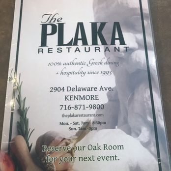 The Plaka Family Restaurant - Menu - Diners Near Me - Buffalo, New York