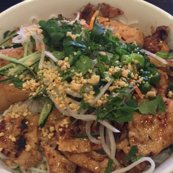 Goji Kitchen - Combo bun dish. Noodles and combo of meats. Delish - Asian Fusion Near Me - Santa Rosa, California