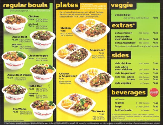 Menu photo 5 The Flame Broiler Tulsa, OK