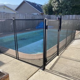Finished fence and gate Finished fence and gate