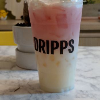 Rewind - Seasonal drink! (Feb 2019) Pink Crush: Strawberry Matcha Green Tea, Sweet Milk, Crystal Boba, topped with Whipped Cream. - Bubble Tea Near Me - Chandler, Arizona