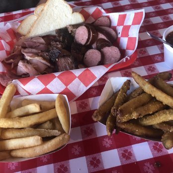 Hayward's Pit Bar-B-Que - Pickle fries and regular fries, sausage, ham, burnt ends. - Barbeque Near Me - Shawnee, Kansas Hayward's Pit Bar-B-Que - Pickle fries and regular fries, sausage, ham, burnt ends. - Barbeque Near Me - Shawnee, Kansas