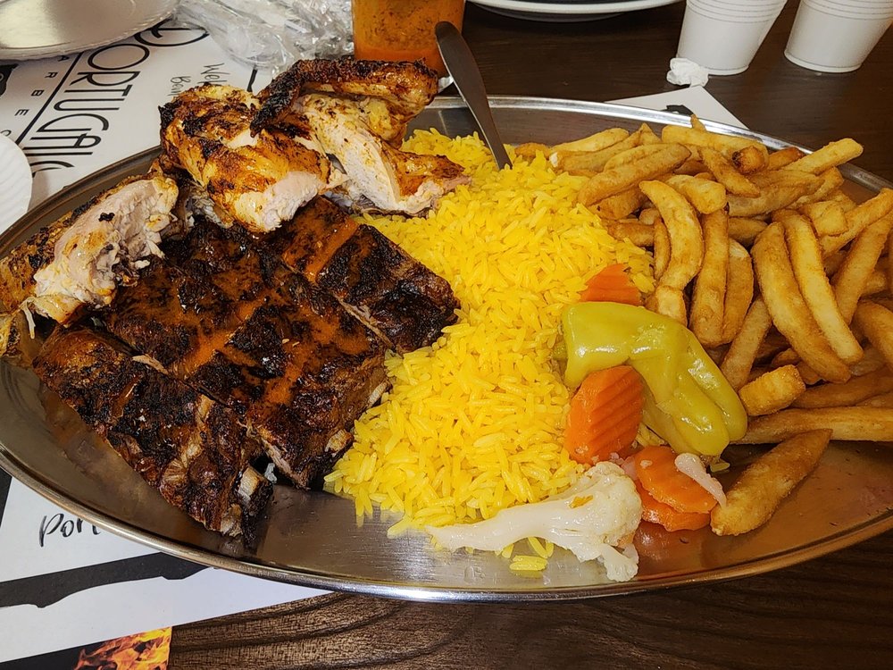 Food from Portugalo BBQ