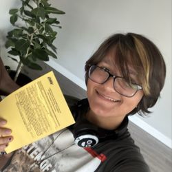Atlas Driving Academy - Me with my certificate of behind-the-wheel training completion!