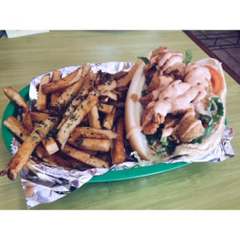 Sal's Gumbo Shack - Po'boy with catfish and shrimp. - Seafood Near Me - Long Beach, California Sal's Gumbo Shack - Po'boy with catfish and shrimp. - Seafood Near Me - Long Beach, California