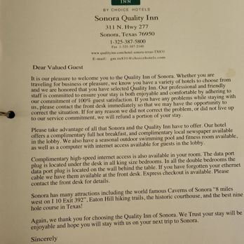 Quality Inn - Quality inn welcome section - Hotels Near Me - Sonora, Texas Quality Inn - Quality inn welcome section - Hotels Near Me - Sonora, Texas