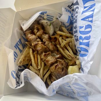 Nick The Greek - Pork Souvlaki Pita - Mediterranean Near Me - Modesto, California Nick The Greek - Pork Souvlaki Pita - Mediterranean Near Me - Modesto, California