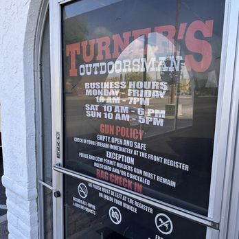 Turner's Outdoorsman-Tucson - Hours of operation - Outdoor Gear Near Me - Tucson, Arizona Turner's Outdoorsman-Tucson - Hours of operation - Outdoor Gear Near Me - Tucson, Arizona