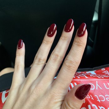New Zen Spa - Dip Powder Manicure - OPI Malaga Wine - Nail Salons Near Me - San Francisco, California