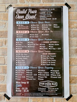 Menu photo 6 FOB Poke Bar- Seattle Seattle, WA