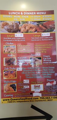 Menu photo 1 Queen's Soul Food Charlotte, NC