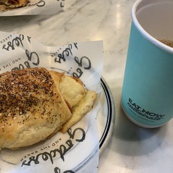 Goddess and the Baker, Wacker & LaSalle - Ham & Cheese Croissant with house coffee - Coffee & Tea Near Me - Chicago, Illinois Goddess and the Baker, Wacker & LaSalle - Ham & Cheese Croissant with house coffee - Coffee & Tea Near Me - Chicago, Illinois