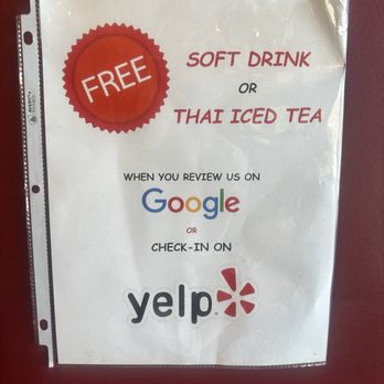 Siam Rice - Free Soft Drink or Thai Iced Tea if you check in Yelp - Thai Near Me - Canyon Country, California Siam Rice - Free Soft Drink or Thai Iced Tea if you check in Yelp - Thai Near Me - Canyon Country, California